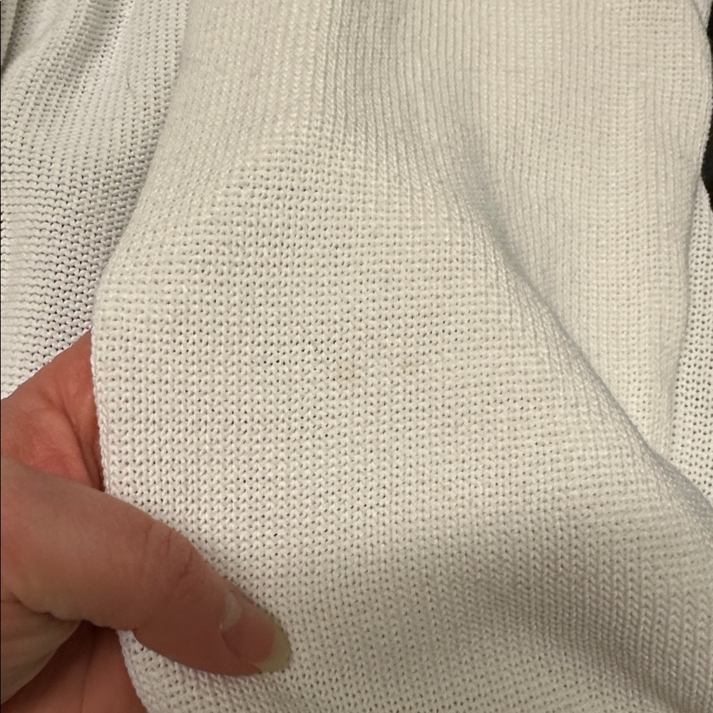 Lightweight White Open-Front Cardigan - Picture 7 of 8